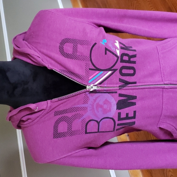 Billabong New York Pink Hoodie Size Small - Picture 3 of 8